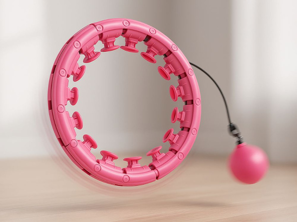 Hula hop ar slodziņu svara zaudēšanai vingrošanai regulējama masāžas rāmis