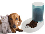 Dog food dispenser cat food bowl automatic dry food dispenser