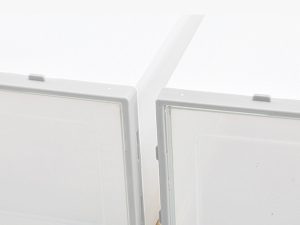 Organiseur à chaussures boîte conteneur à couvercle armoire pliable modulaire chaussures