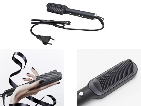 Plancha de pelo cepillo alisador de pelo