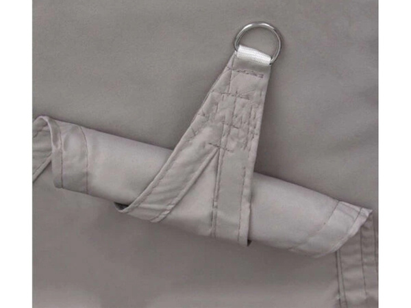 Voile d'ombrage imperméable de jardin 3x2m gris rectangle auvent