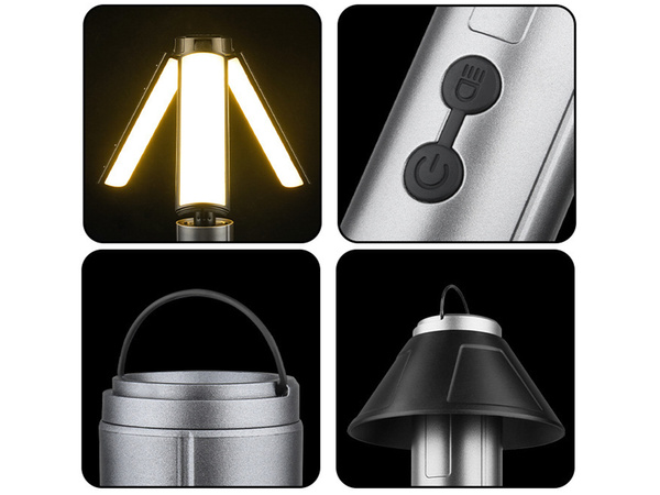 Tourist light camping torch multifunctional telescopic led tent