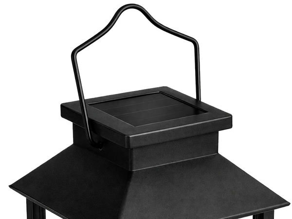 DEKORATIVNA LED LAMPION Z ELEKTRIČNO SVEČO SOLARNA DEKORATIVNA