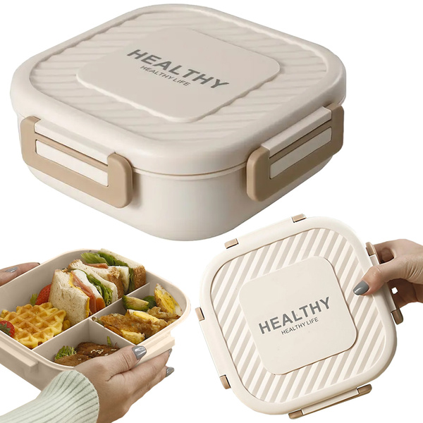 Boîte à repas boîte à petit-déjeuner boîte à déjeuner avec compartiments couverts