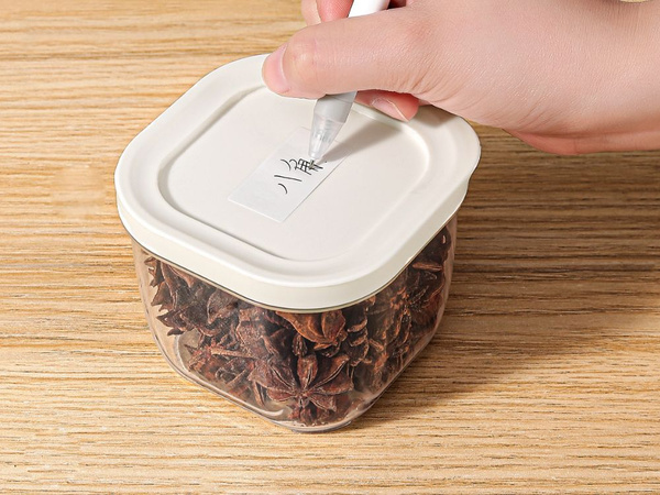 Recipiente para alimentos con tapa hermética organizador de cocina 500 ml 0,5 l