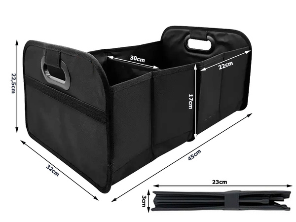 Organizador grande para el maletero de un coche caja rígida