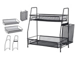 Étagère de cuisine loft organisateur de cuisine à deux étages avec panier