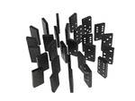 Wooden dominoes game in a box 28 pieces