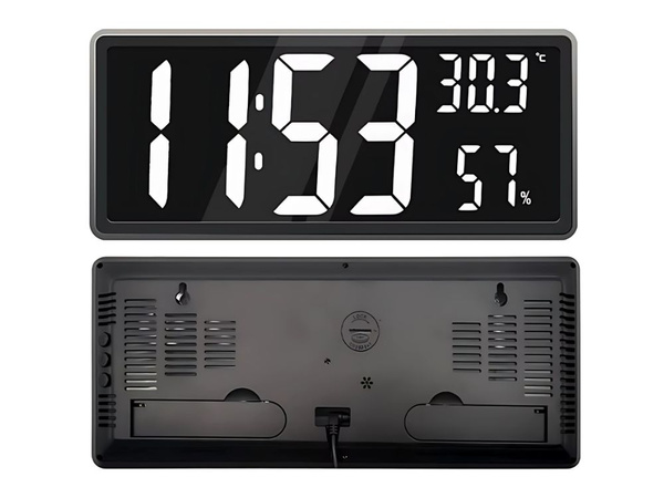 Despertador electronico digital led colgante temperatura humedad