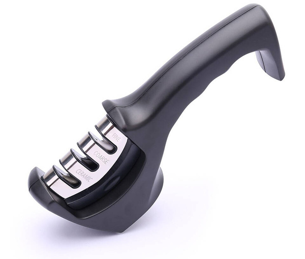 Ascuțitor trifazat pentru cuțite de bucătărie