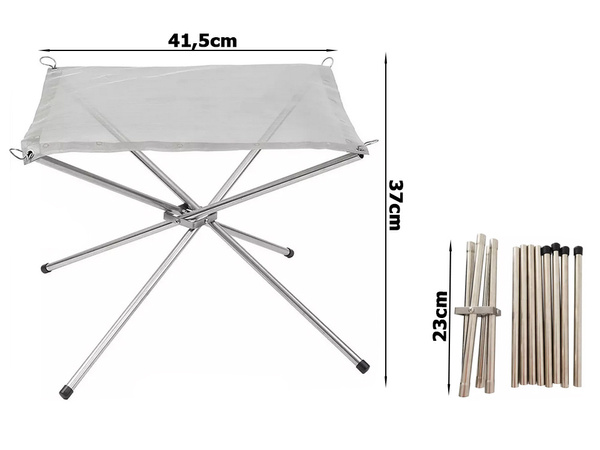 Camping portátil plegable fogata stand