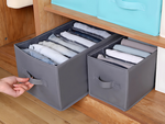 Organisateur de vêtements sous-vêtements pantalon tiroir armoire chaussettes gris