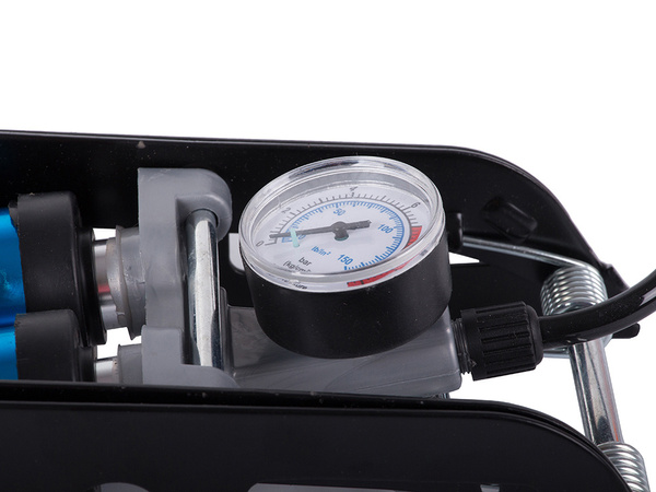 Auto nožní pumpa twin píst koncovky kolo auto pro míče matrace