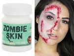 Zoombie skin makeup für halloween zu malen narben wunden makeup haut