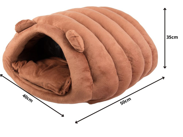 Plīša gulta kokons sunim kaķis mīksts spilvens gultas veļa pūkains