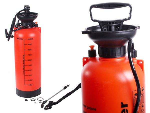Drucksprüher garten handsprüher lange lanze 10l gürtel