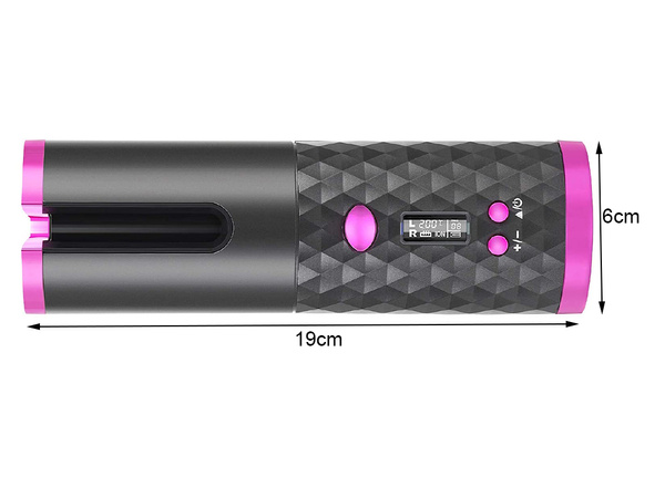 Rizador de pelo rotativo lcd automático