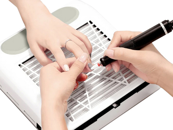 Bez maisa manikīra kasešu nagu putekļu savācējs 80w ar filtru