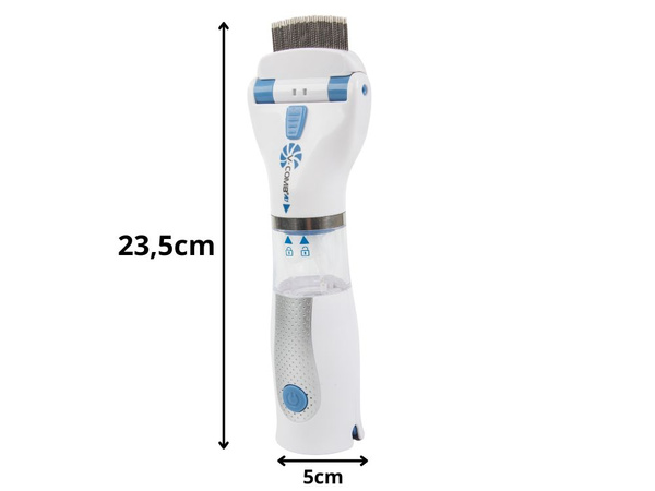 Lice comb removes fleas electric filter vacuum cleaner terminator