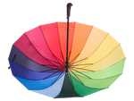 Paraguas grande paraguas arco iris robusto automático