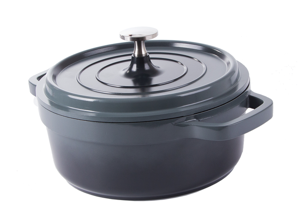 Casserole plateau de cuisson couvercle 2.2l induction aluminium