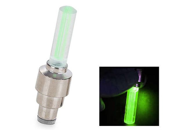 Valve de vélo lumineuse par roue 2 pièces