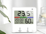 Teplomer meteorologická stanica vnútorný vlhkomer hodiny batérie lcd