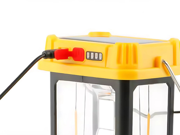 Solárna led kempingová lampa so závesným držiakom pre kempovanie 5 režimov