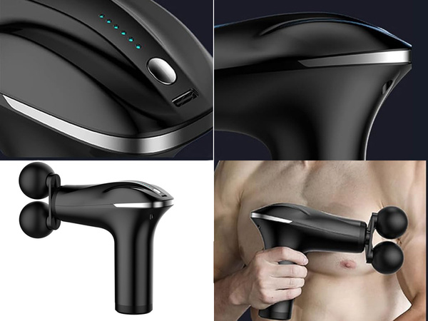 Back massage gun body leg massager strong massage gun 4 tips