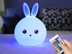 Vedl králík dálkové ovládání rgb usb noční světlo pro děti