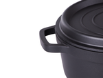Lonec za peko s pokrovom 4l indukcijski aluminij