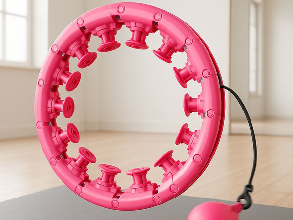 Hula hop ar slodziņu svara zaudēšanai vingrošanai regulējama masāžas rāmis