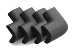 Furniture corner surface for furniture channels black stickers x4
