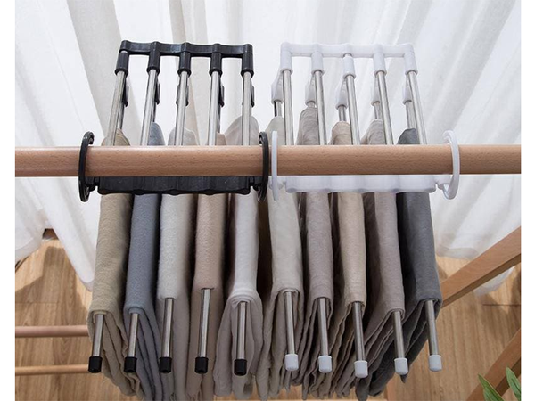 5-paariger ausziehbarer kleiderschrank-hosenständer