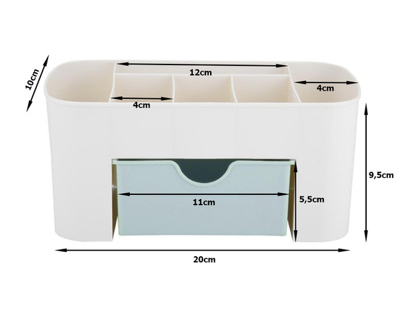 Casket cosmetics organiser jewellery drawer brush holder