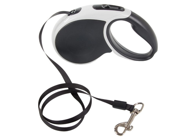 Laisse automatique 5m pour chien jusqu'à 15kg avec cadenas strong long