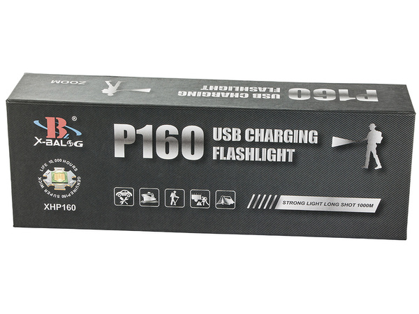 Militär bailong polizei taschenlampe cree xhp160 leistung