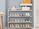 Shoe rack 5 levels shoe rack metal cabinet organiser with shelf
