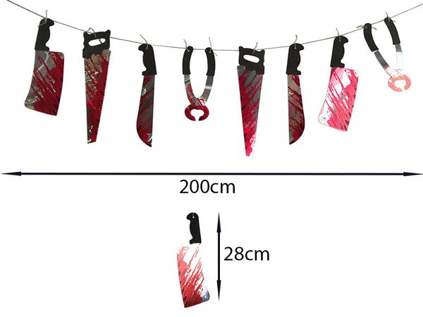 Halloween girland 2m naloge z nalogami z nalogami za dekoracijo halloween