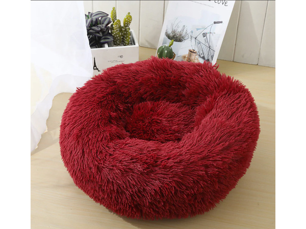 Lit pour chien pelucheux lit pour chat coussin doux lit pour canapé 80cm