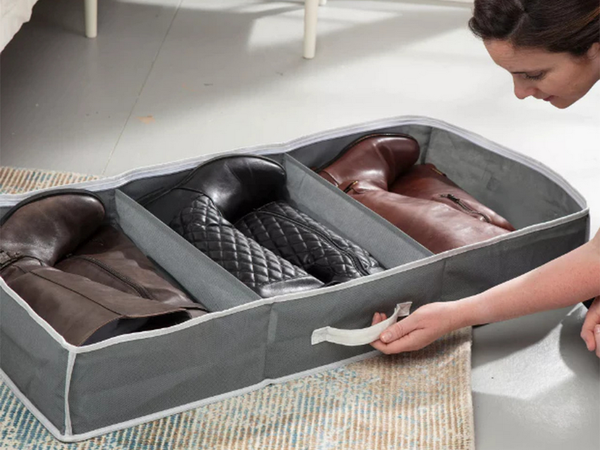 Aufbewahrungsbox kleiderschrank organizer reissverschluss gross für schuhe bettwäsche
