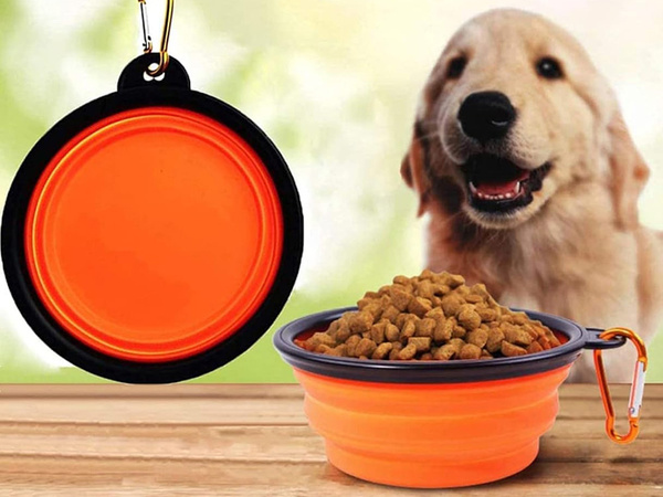 Silikon-faltschüssel für hund katze reisen reiseleicht 800ml