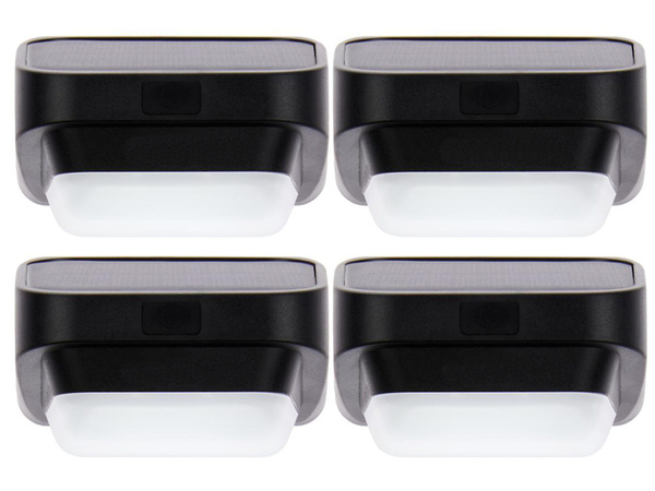 Saules dārza led gaismas rgb kāpnēm terases žogs krēslas sensors