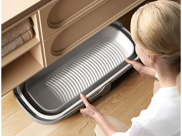 Bol pliant en silicone grand panier à linge compact voyage 10l