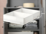Underwear sock drawer clothes organiser with divider white