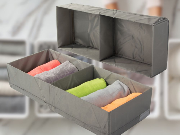 Organisateur de sous-vêtements chaussettes tiroir garde-robe séparateurs large