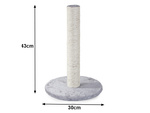 Cat scratcher cat post ball toy