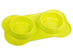 Double bowl for dog/cat food 400ml x 2