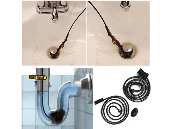 Pipe auger for sinks drain cleaning hose