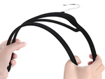 Velour clothes hangers black anti-slip set of 20 pieces